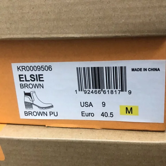 COPY - Korks Elsie brown ankle boots New with box size 8.5, - Picture 7 of 7